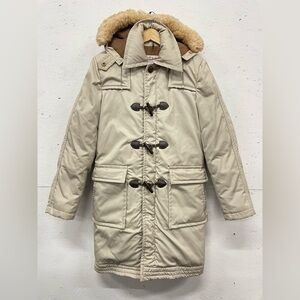 Vintage 1970s Landlubber Down Hooded Duffle Parka Coat, Size S
